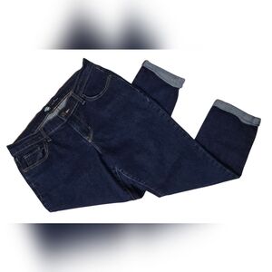 Old Navy Women's Straight Leg Jeans - Dark Blue